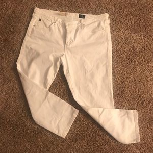 AG cropped Stilt white jeans